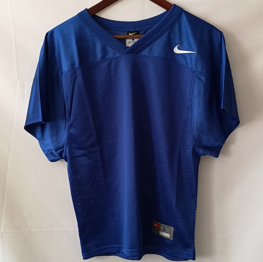 Boy Youth NIKE Football Jersey, Large, Blue, NWOT